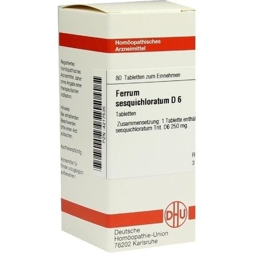 FERRUM SESQUICHLORATUM D 6, 80 ST