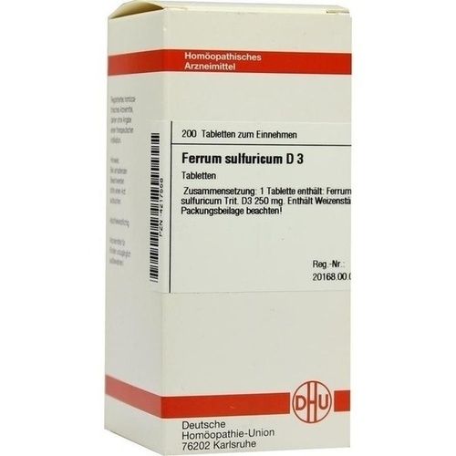 FERRUM SULFURICUM D 3, 200 ST