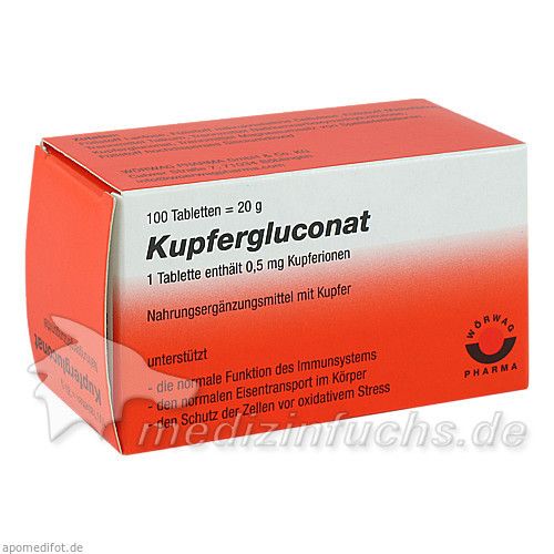 Kupfergluconat, 100 ST