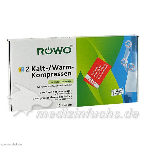 ROEWO Kalt-/Warm-Kompresse(2Stück)m. Klettbandage, 1 P