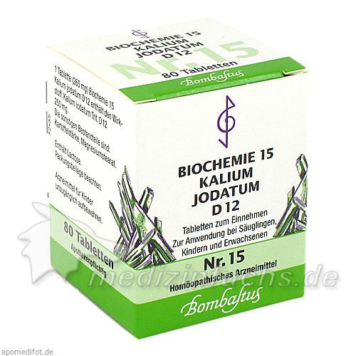 Biochemie 15 Kalium jodatum D12, 80 ST