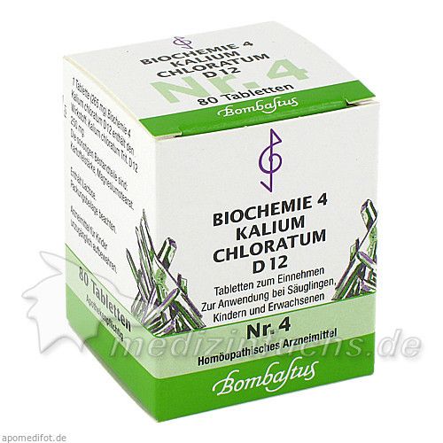 Biochemie 4 Kalium chloratum D 12, 80 ST