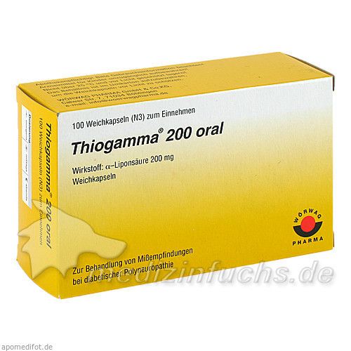 THIOGAMMA 200 ORAL, 100 ST