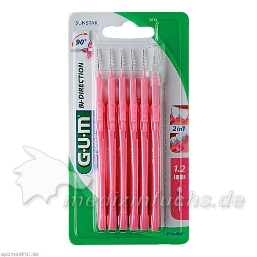 GUM Proxabrush Bi-Directional fein, 6 ST