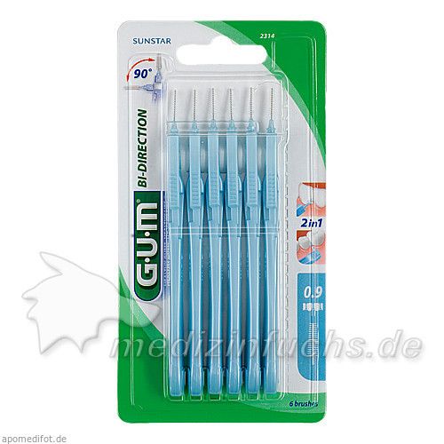 GUM Proxabrush Bi-Directional microfein, 6 ST