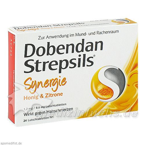 DOBENDAN Strepsils Syn.Hon.Zit.1,2mg/0,6mg Lut.-T., 24 ST