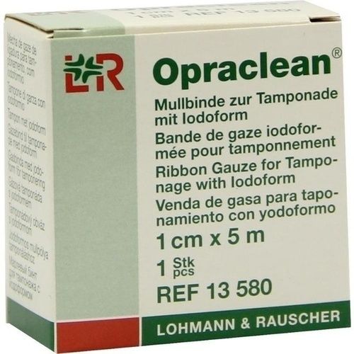 Opraclean Mullbinde z.Tamponade m.Jodoform 1cmx5m, 1 ST