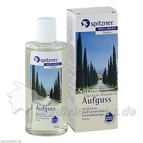 Spitzner Saunaaufguss Cypresse-Rosmarin Wellness, 190 ML