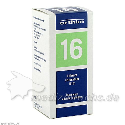 Biochemie Orthim NR16 Lithium chloratum D12, 400 ST