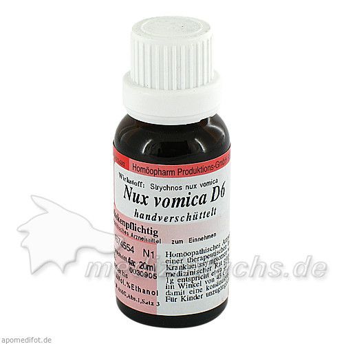 NUX VOMICA D 6, 20 ML