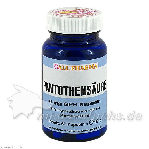 Pantothensäure 6mg GPH Kapseln, 60 ST