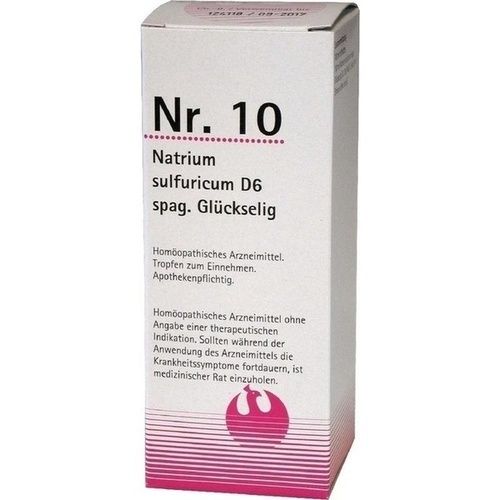 Nr. 10 Natrium sulfuricum D6 spag. Glückselig, 100 ML