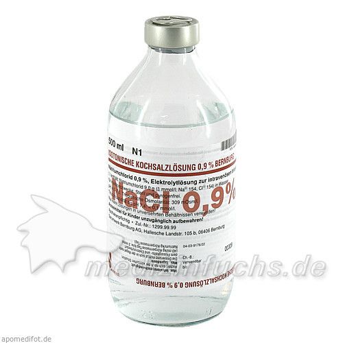 ISOTONISCHE KOCHSALZLOESUNG 0.9%, 500 ML