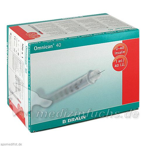 Omnican 40 1.0ml Insulin U-40 0.30x8mm einzelverp., 100X1 ST