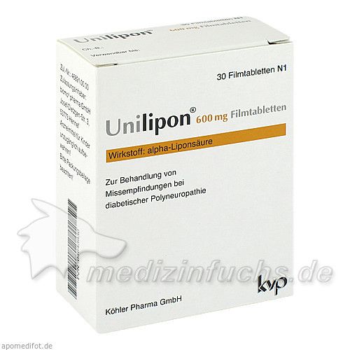 Unilipon 600 Filmtabletten, 30 ST