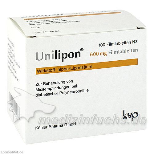 Unilipon 600 Filmtabletten, 100 ST