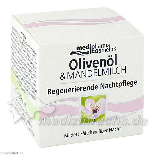 Oliven-Mandelmilch Regenerierende Nachtpflege, 50 ML