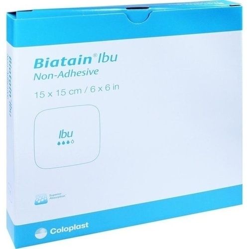 Biatain-Ibu Schaumverband nicht-haftend 15x15cm, 5 ST