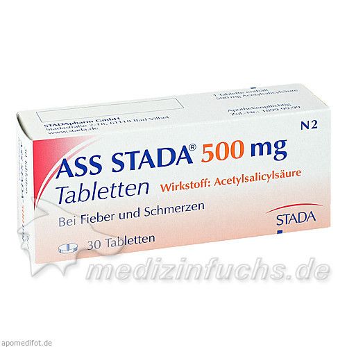 ASS STADA 500mg Tabletten, 30 ST