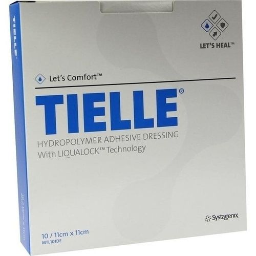 TIELLE HYDROPOLYMER VERBAND STERIL 11X11CM, 10 ST