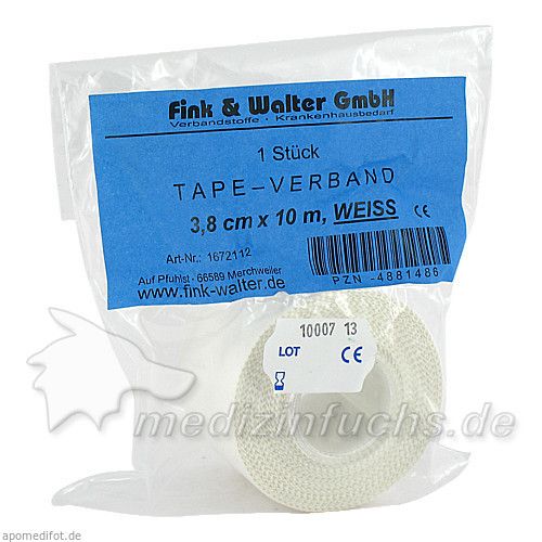 Tape 3.8cmx10m weiss, 1 ST