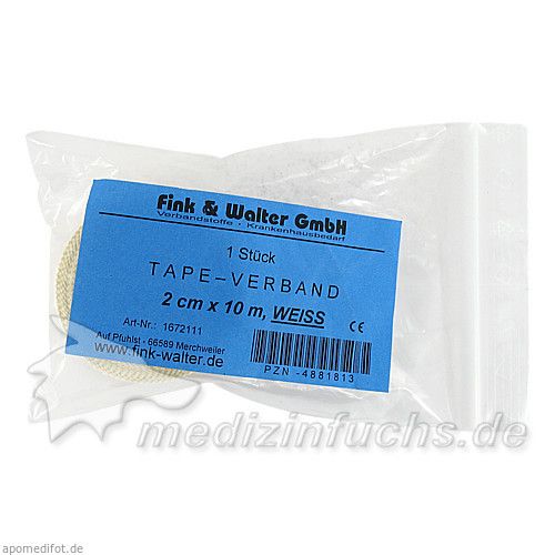 Tape 2cmx10m weiss, 1 ST