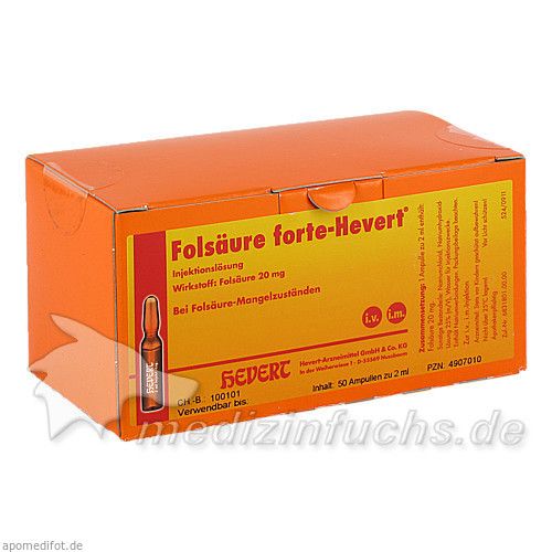 FOLSAEURE FORTE HEVERT, 50X2 ML