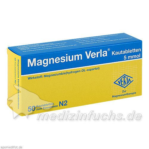 MAGNESIUM VERLA Kautabletten, 50 ST