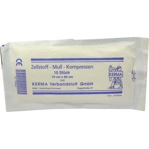 ZELLSTOFF MULLKOMPRESSEN 10x20 cm unsteril, 10 ST