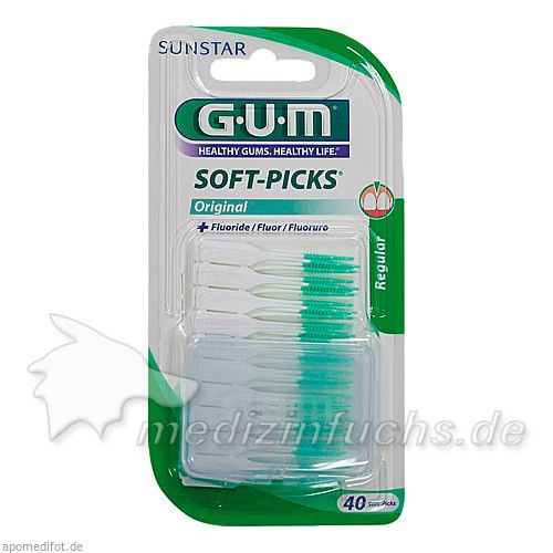 GUM Soft-Picks + Etui, 40 ST