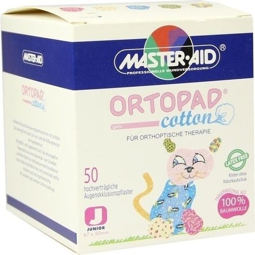 Ortopad Cotton girls junior Okklusionspflaster, 50 ST