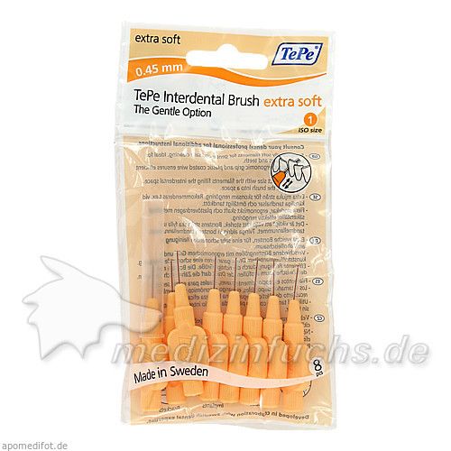 TEPE Interdentalbürste x-weich 0,45mm orange, 8 ST