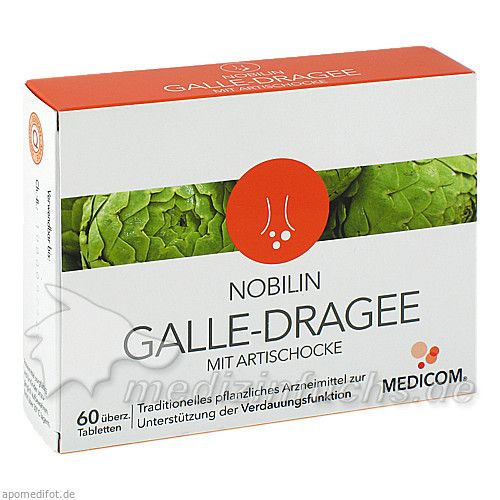 Nobilin Galle-Dragee mit Artischocke, 60 ST