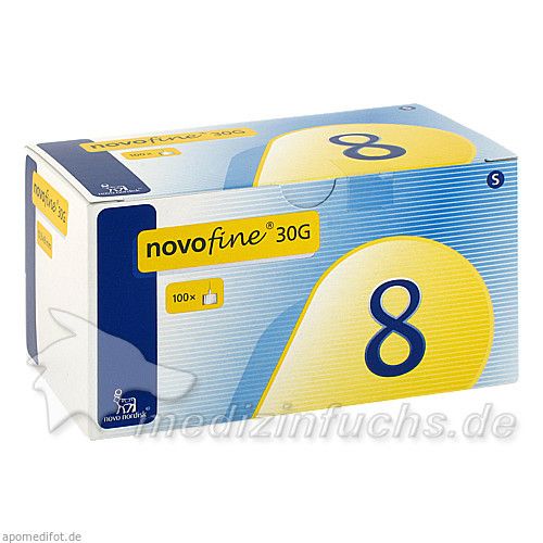 NOVOFINE 8 Kanülen 0.30x8mm, 100 ST