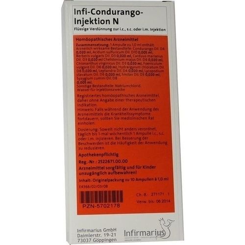 Infi-Condurango-Injektion N, 10X1 ML