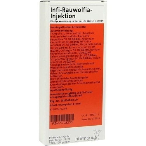 Infi-Rauwolfia-Injektion, 10X1 ML