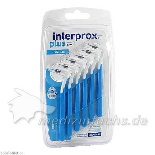 interprox plus conical blau Interdentalbürste, 6 ST