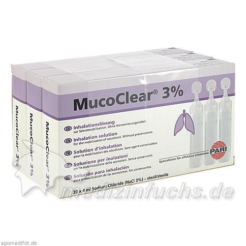 MucoClear 3% NaCl Inhalationslösung, 60X4 ML