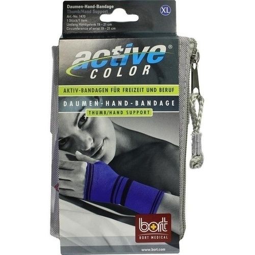 BORT ActiveColor Daumen-Hand-Bandage blau x-large, 1 ST