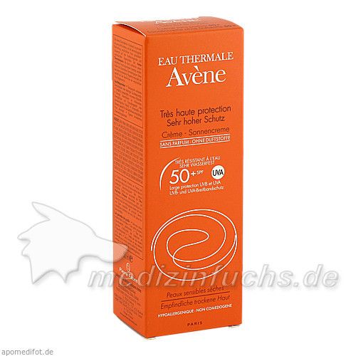 AVENE SunSitive Sonnencreme o. Duftstoffe SPF 50+, 50 ML