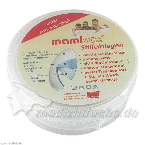 Mamivac Stilleinlagen Microfaser anti-mikrobiell, 6 ST