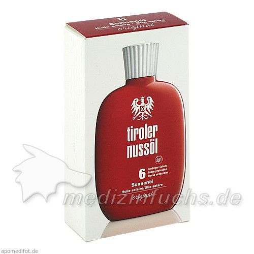 Tiroler Nussöl original Sonnenöl Wasserfest LSF 6, 75 ML