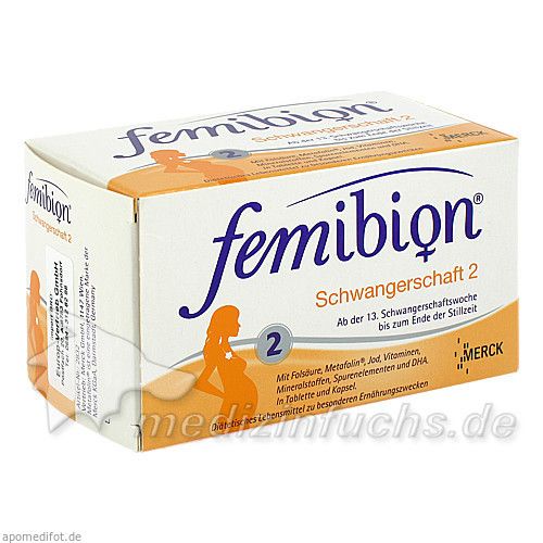 Femibion 800 Folsäure Plus Metafolin + DHA, 60 ST