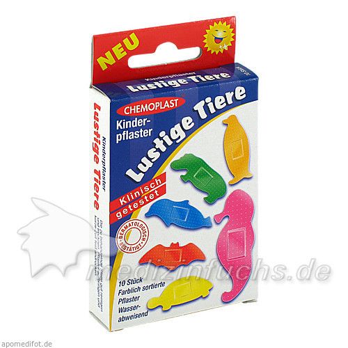 Kinderpflaster lustige Tiere, 10 ST