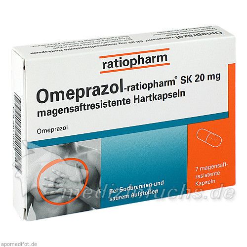 Omeprazol-ratiopharm SK 20mg magensaftres.Hartkap., 7 ST