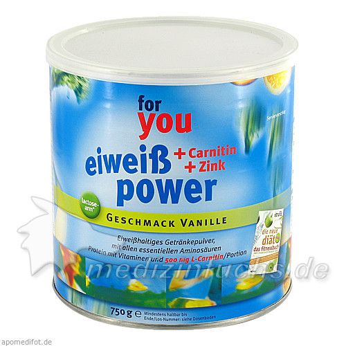 For you Eiweiß Power Vanille, 750 G