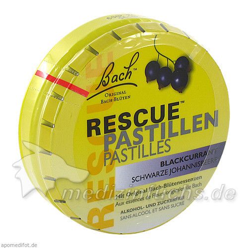 Bach Original Rescue Pastillen Schwarze Johannesb., 50 G