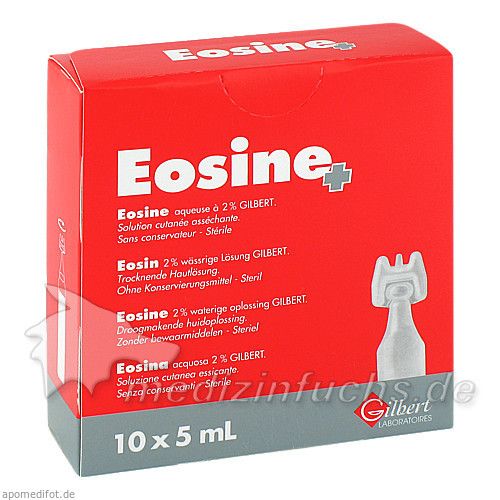 EOSIN 2% wässrige Pflegelösung steril, 10X5 ML