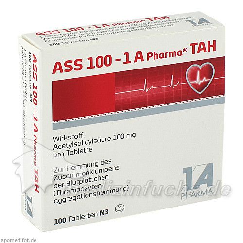 ASS 100 - 1 A Pharma TAH, 100 ST