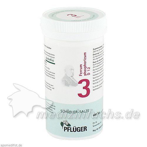 Biochemie Pflüger Nr. 3 Ferrum phosphoricum D 12, 400 ST